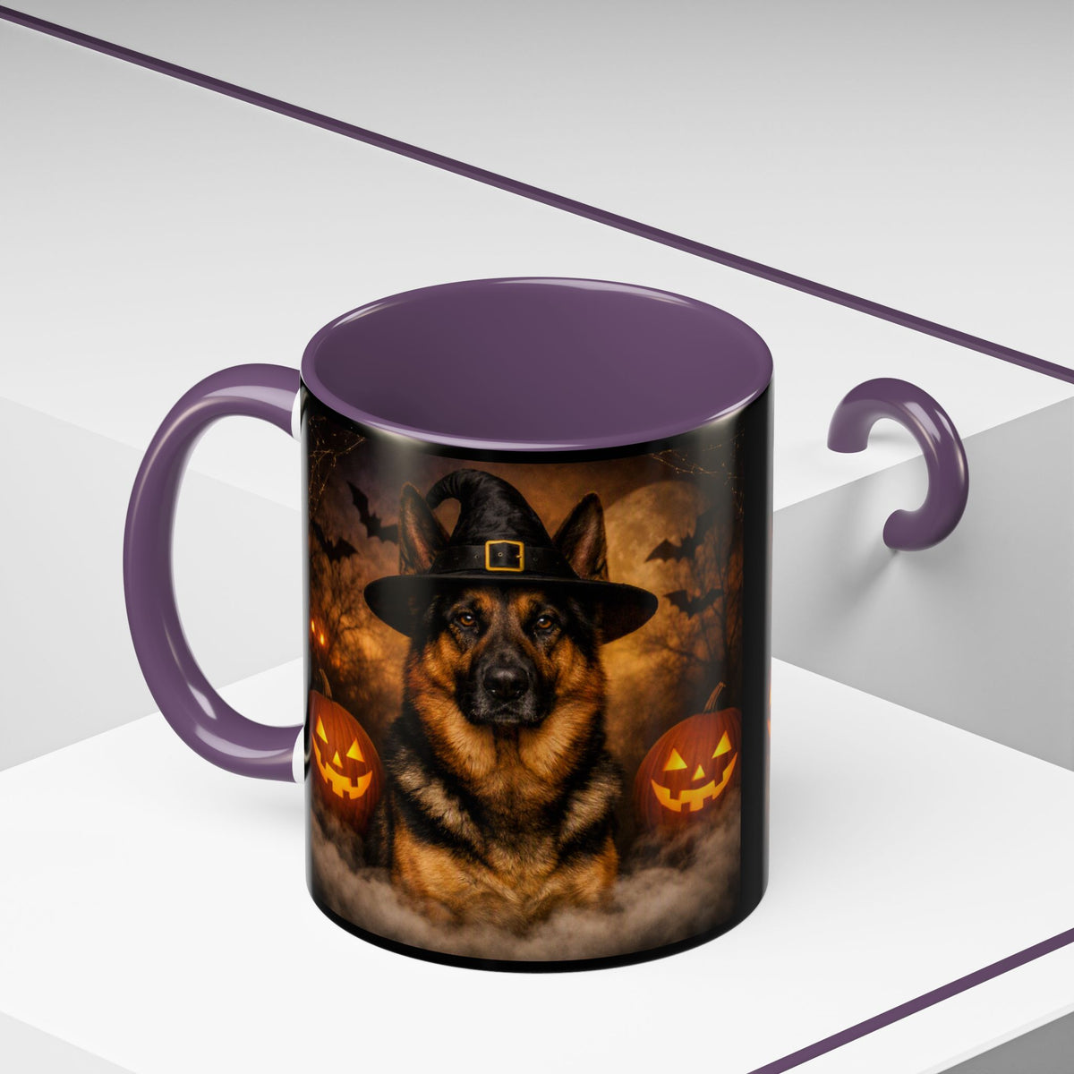 Witch Hat Pack German Shepherd 2-Tone Coffee Mug