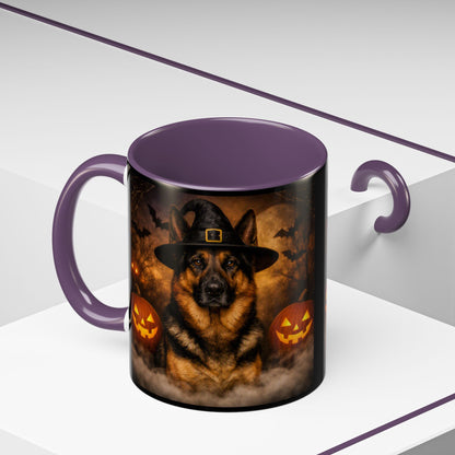 Witch Hat Pack German Shepherd 2-Tone Coffee Mug