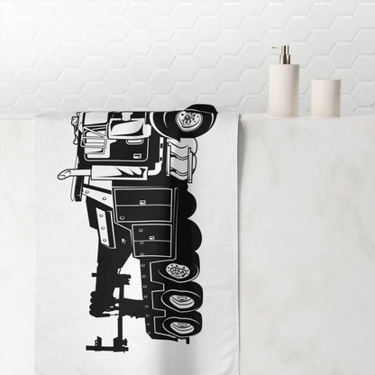 Heavy Tow Truck Mink-Cotton  Beach Towel