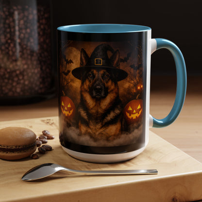 Witch Hat Pack German Shepherd 2-Tone Coffee Mug