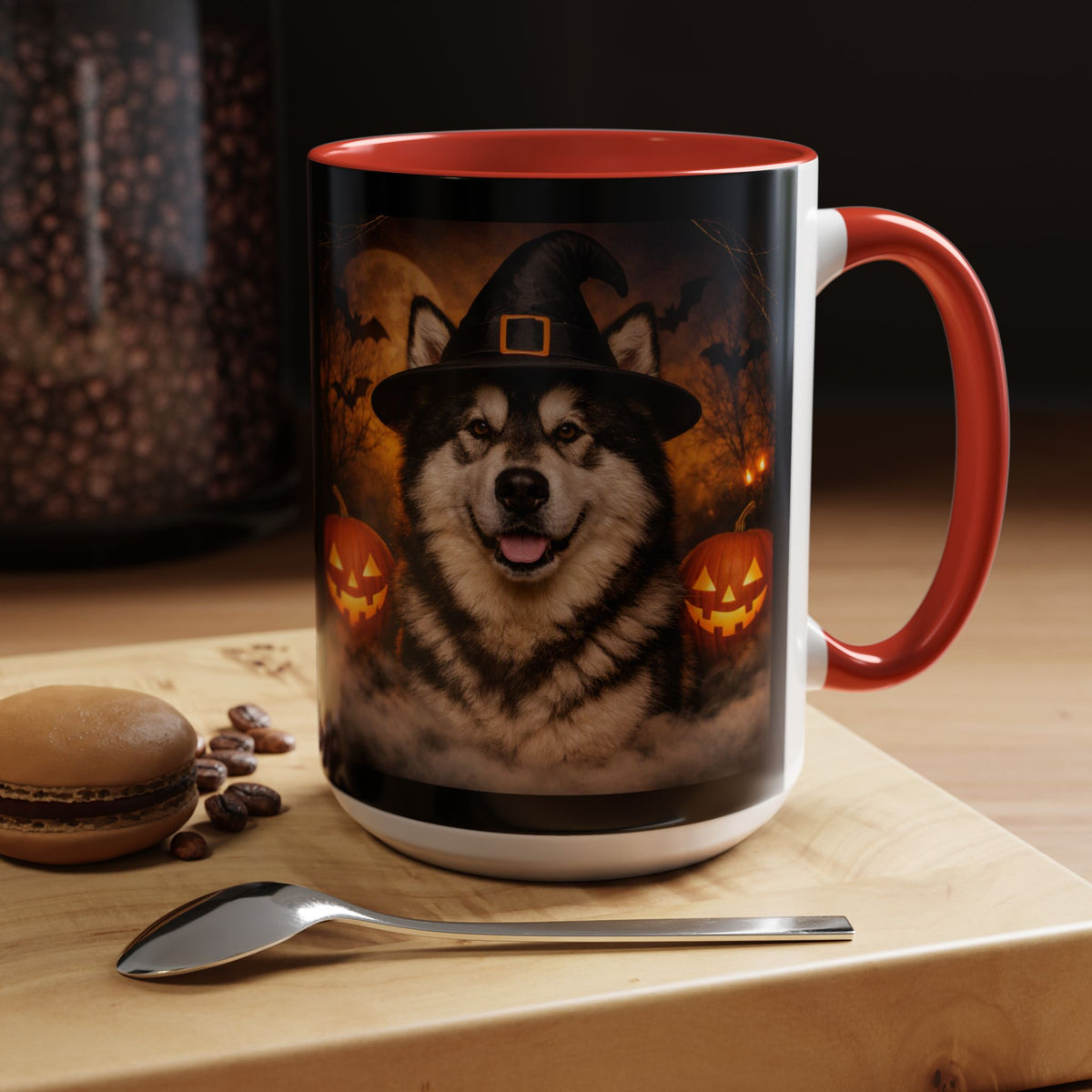 Witch Hat Pack Malamute 2-Tone Coffee Mug