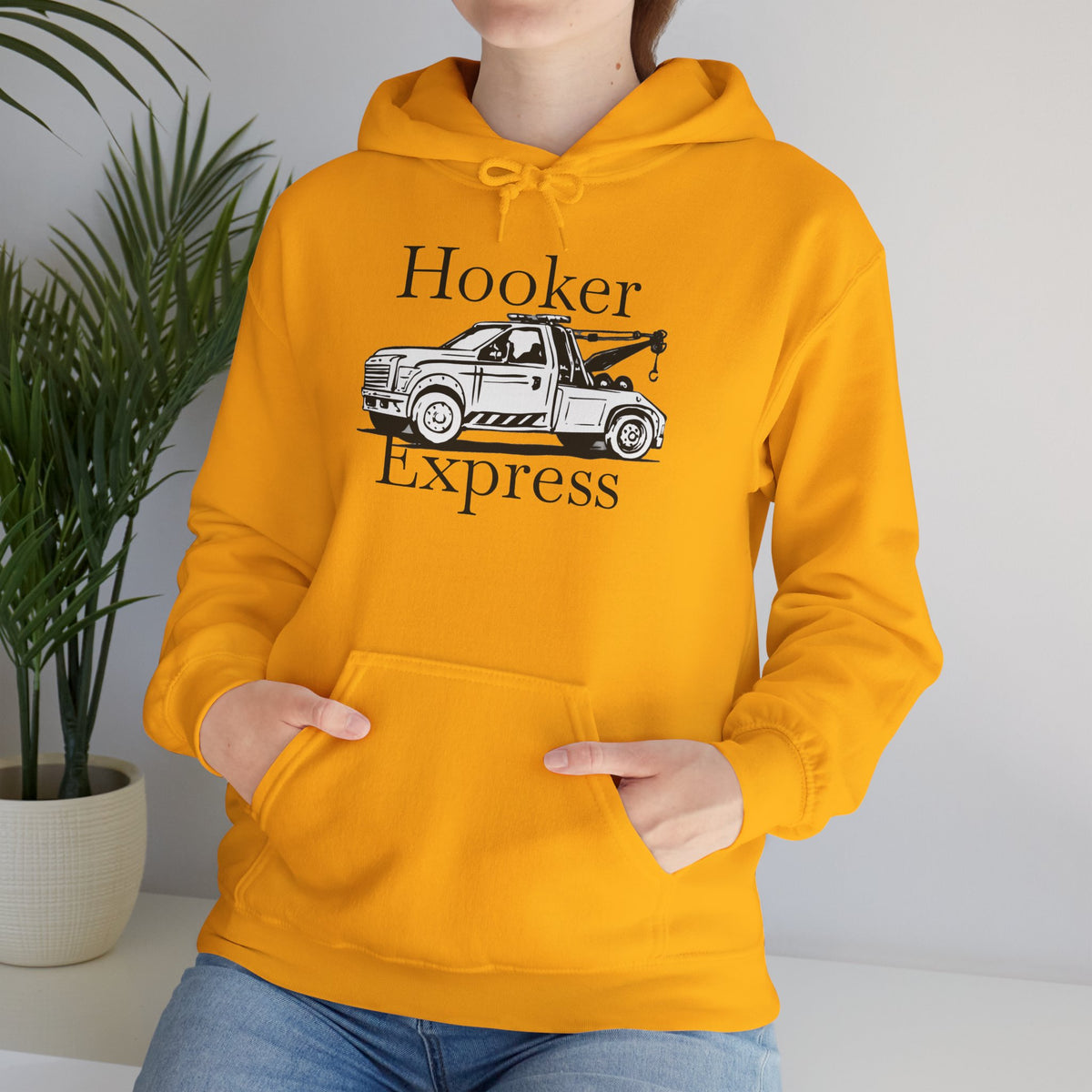 H**ker Express Wheel Lift Tow Truck Unisex Hoodie