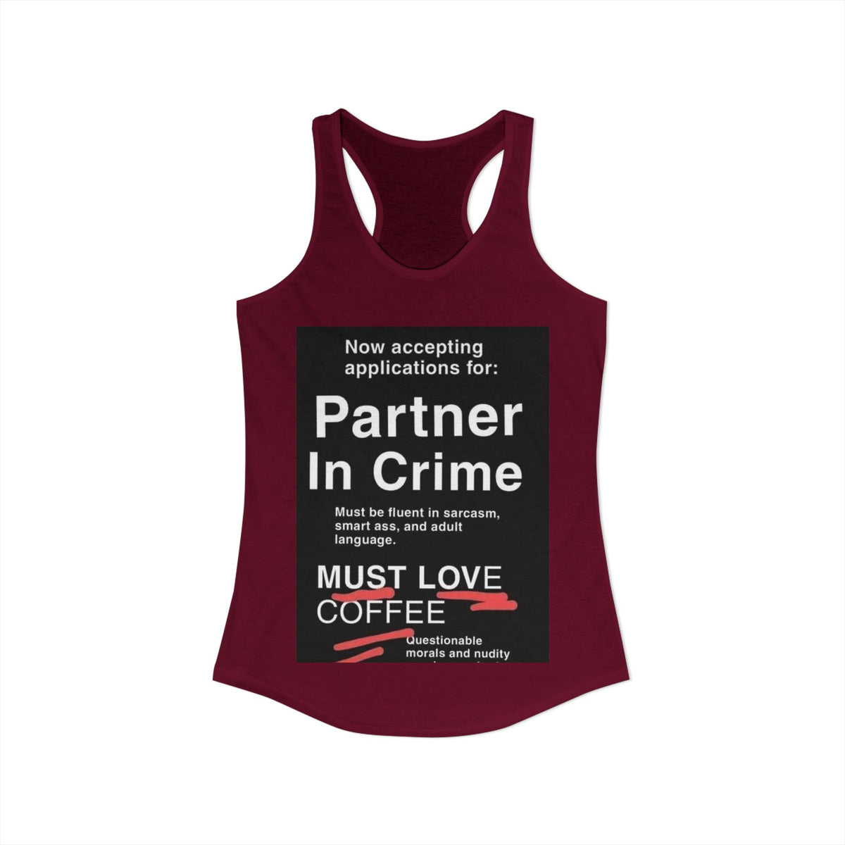 Partner In Crime Women's Racerback Tank