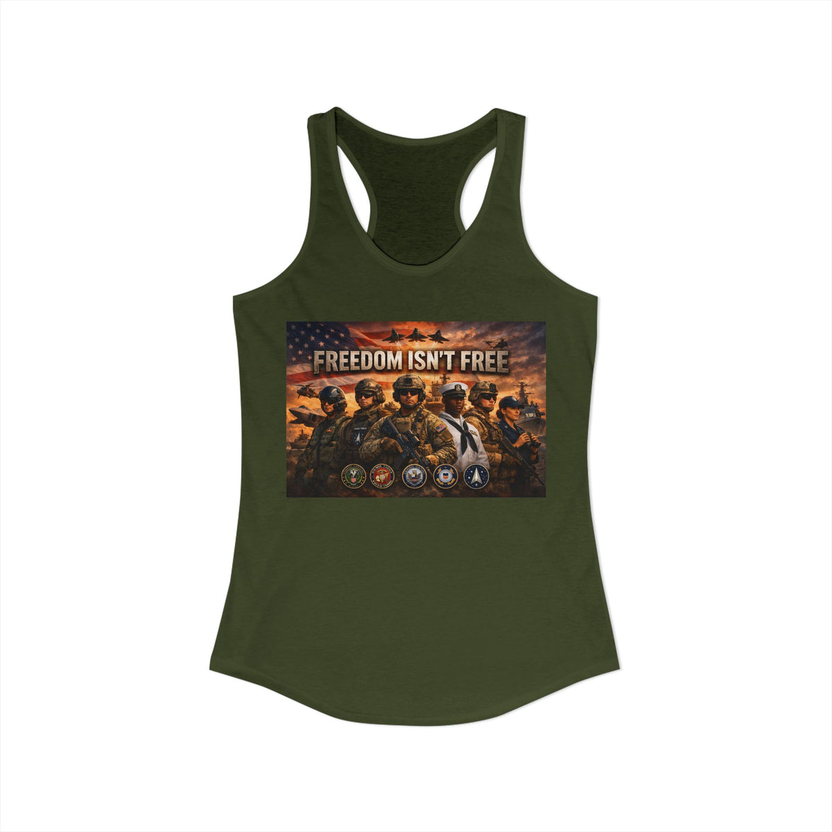 Freedom Isn't Free Women's Racerback Tank