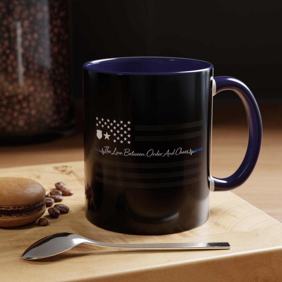 Thin Blue Line 2-Tone Coffee Mug