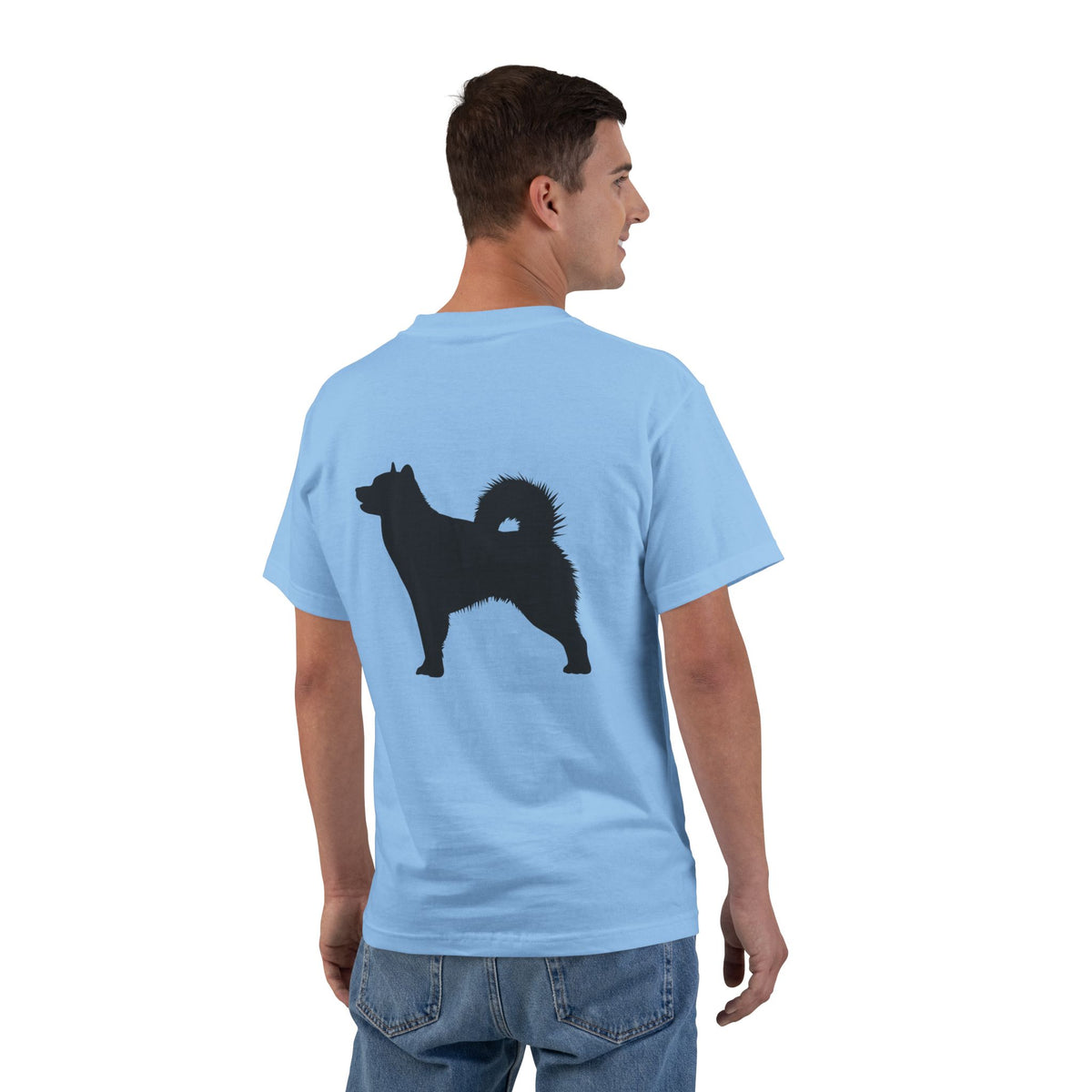 Malamute Silhouette Men's Short-Sleeve Crewneck Tee