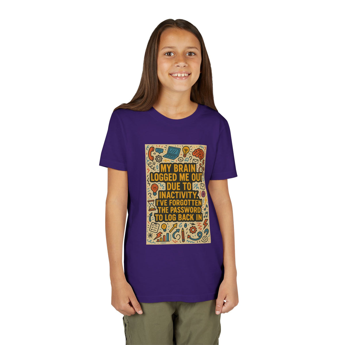 Logged Out Youth Unisex Short Sleeve Crewneck Tee