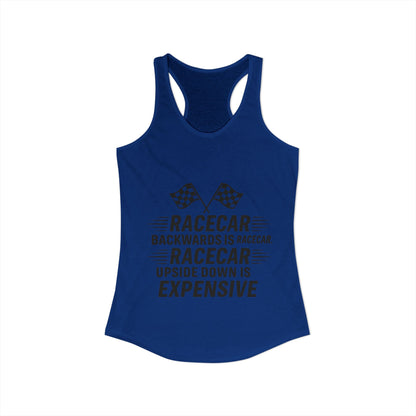 Racecar Backwards Women's Racerback Tank