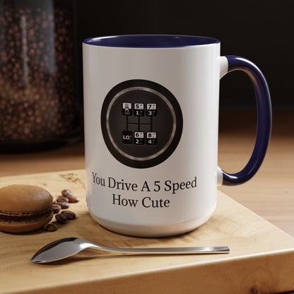 5 Speed How Cute 2-Tone Coffee Mug