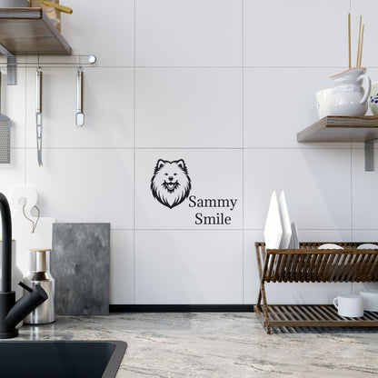Sammy Smile Ceramic Photo Tile