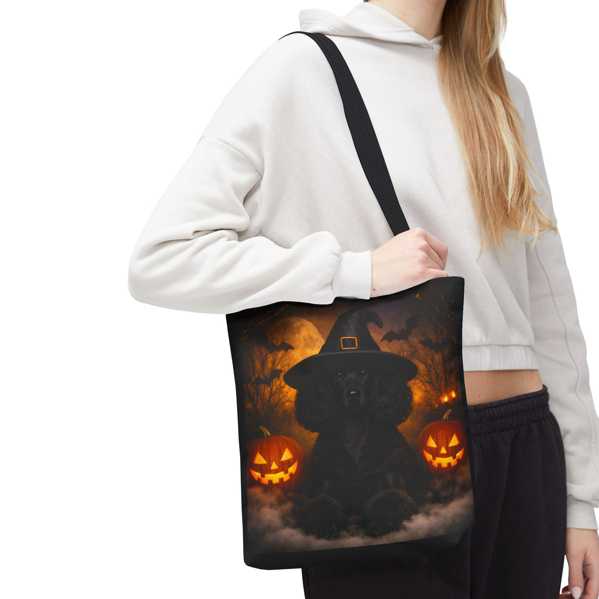 Witch Hat Pack Poodle Tote Bag