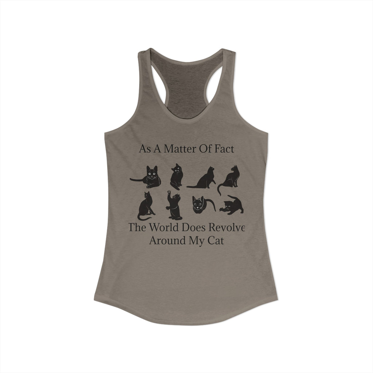 Matter Of Fact Cat Women's Racerback Tank