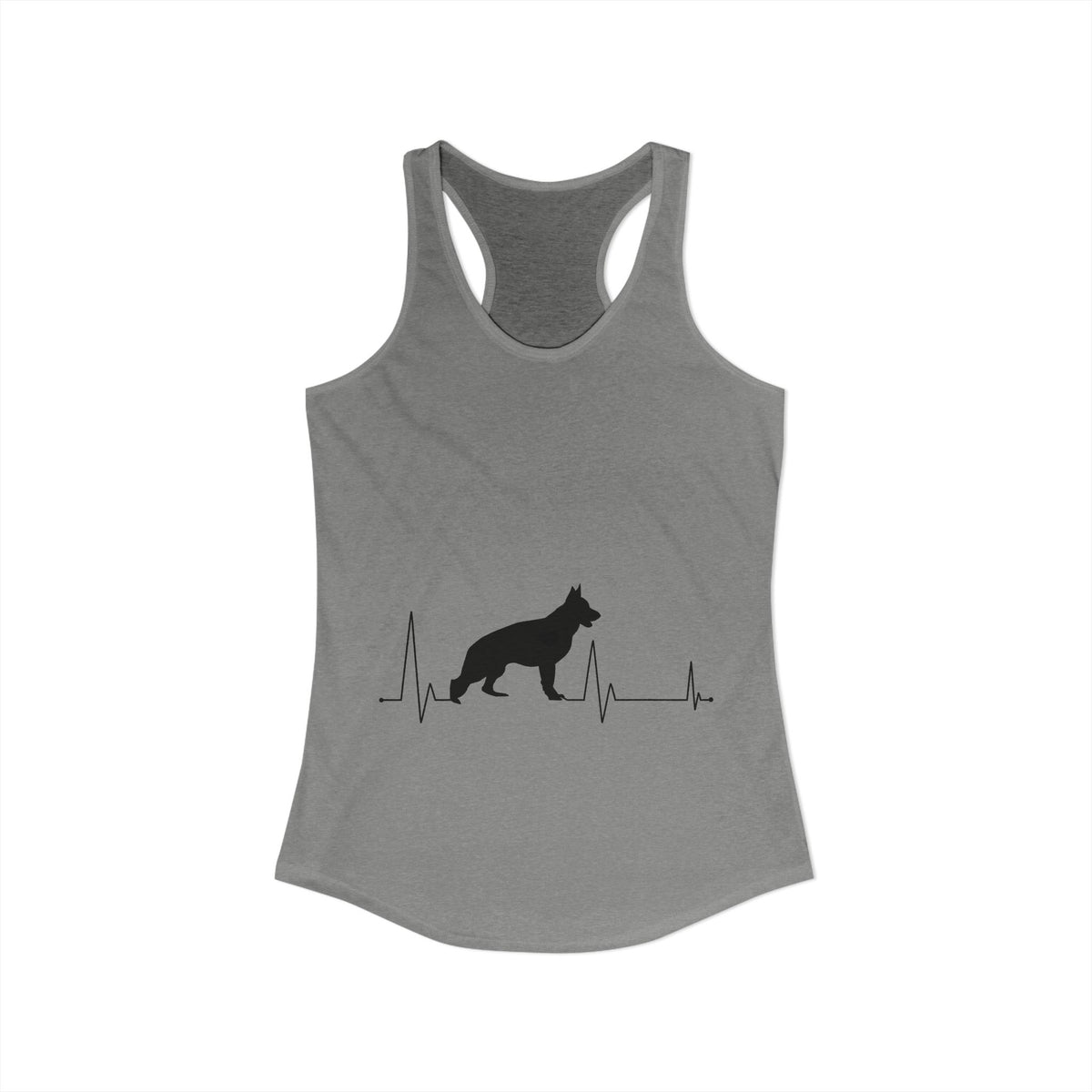 My Heart Beats For German Shepherds Women's Racerback Tank