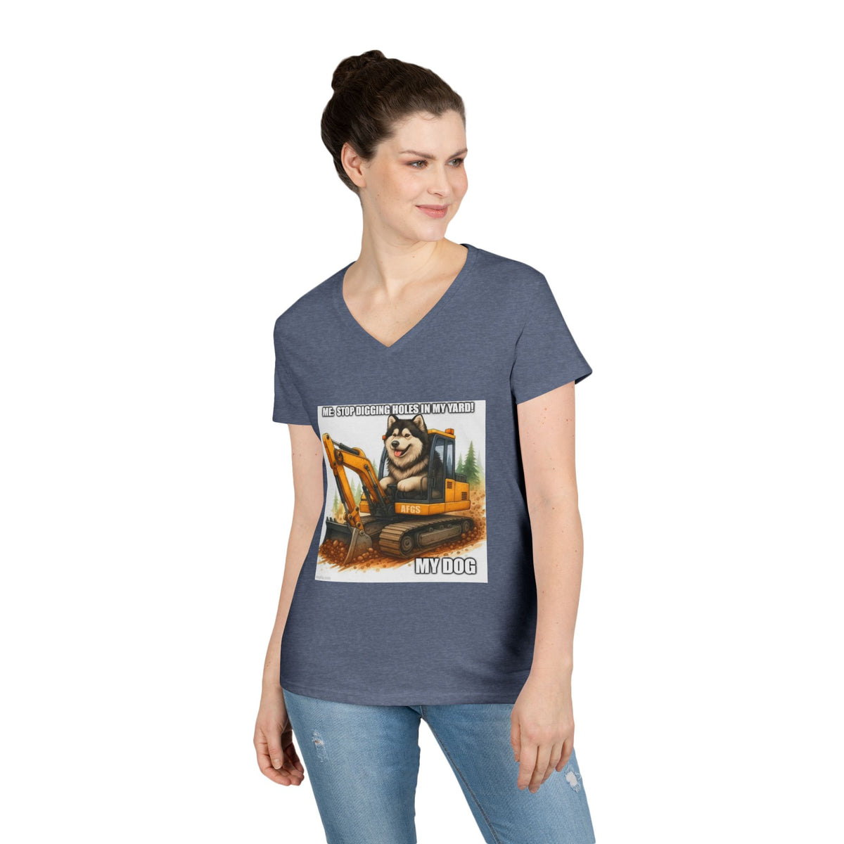 Digmaster 2000 Women's V-Neck Tee
