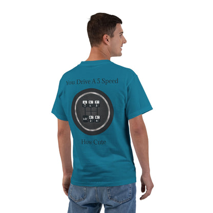 5 Speed How Cute Men's Short-Sleeve Crewneck Tee