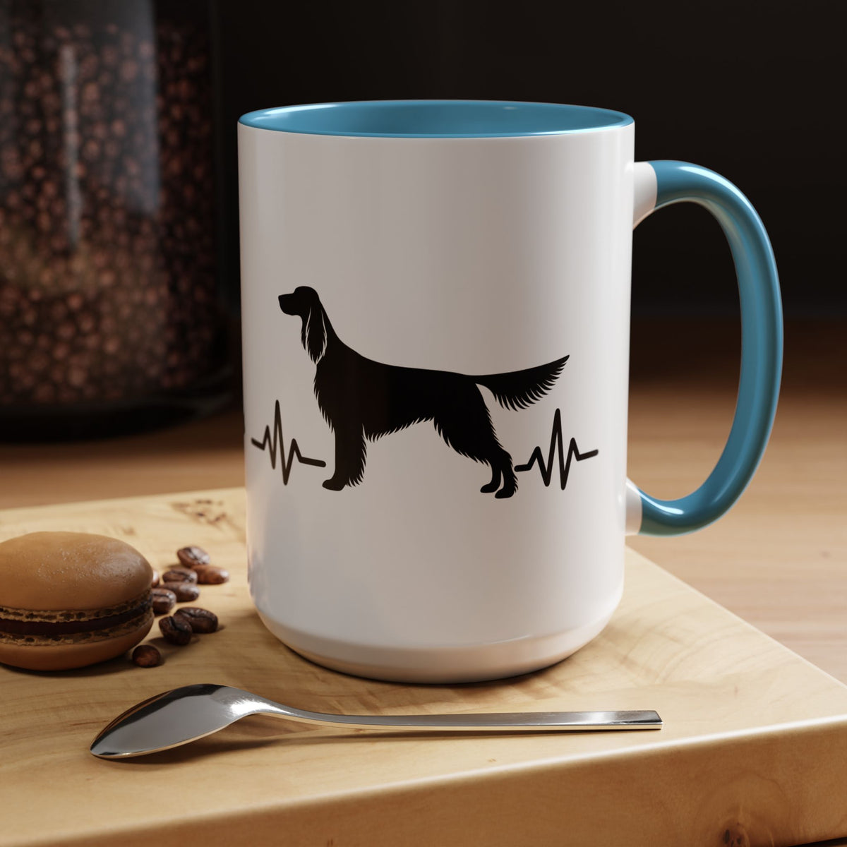 My Heart Beats For English Setters 2-Tone Coffee Mug