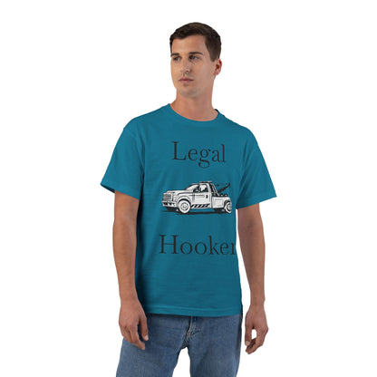 Legal H**ker Wheel Lift Tow Truck Men's Short-Sleeve Crewneck Tee