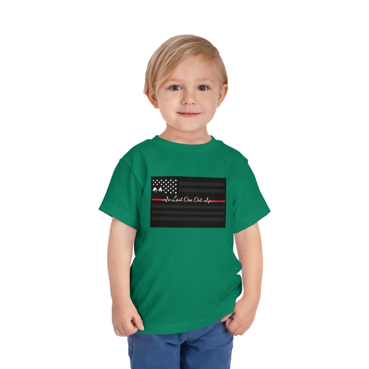 Thin Red Line Toddler Unisex Short Sleeve Crewneck Tee