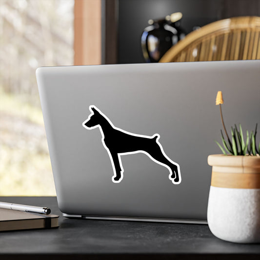 Doberman Silhouette Vinyl Decal