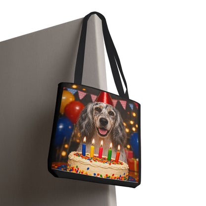 Birthday Buddy English Setter Tote Bag