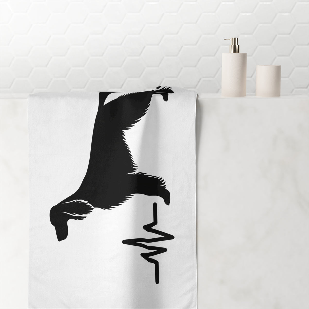 My Heart Beats For English Setters Mink-Cotton  Beach Towel