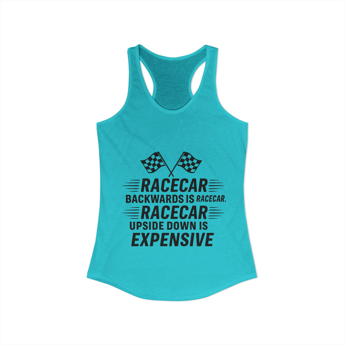 Racecar Backwards Women's Racerback Tank