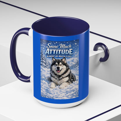 Snow Much Attitude 2-Tone Coffee Mug