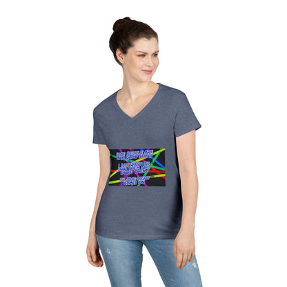 Glow Sticks Women's V-Neck Tee