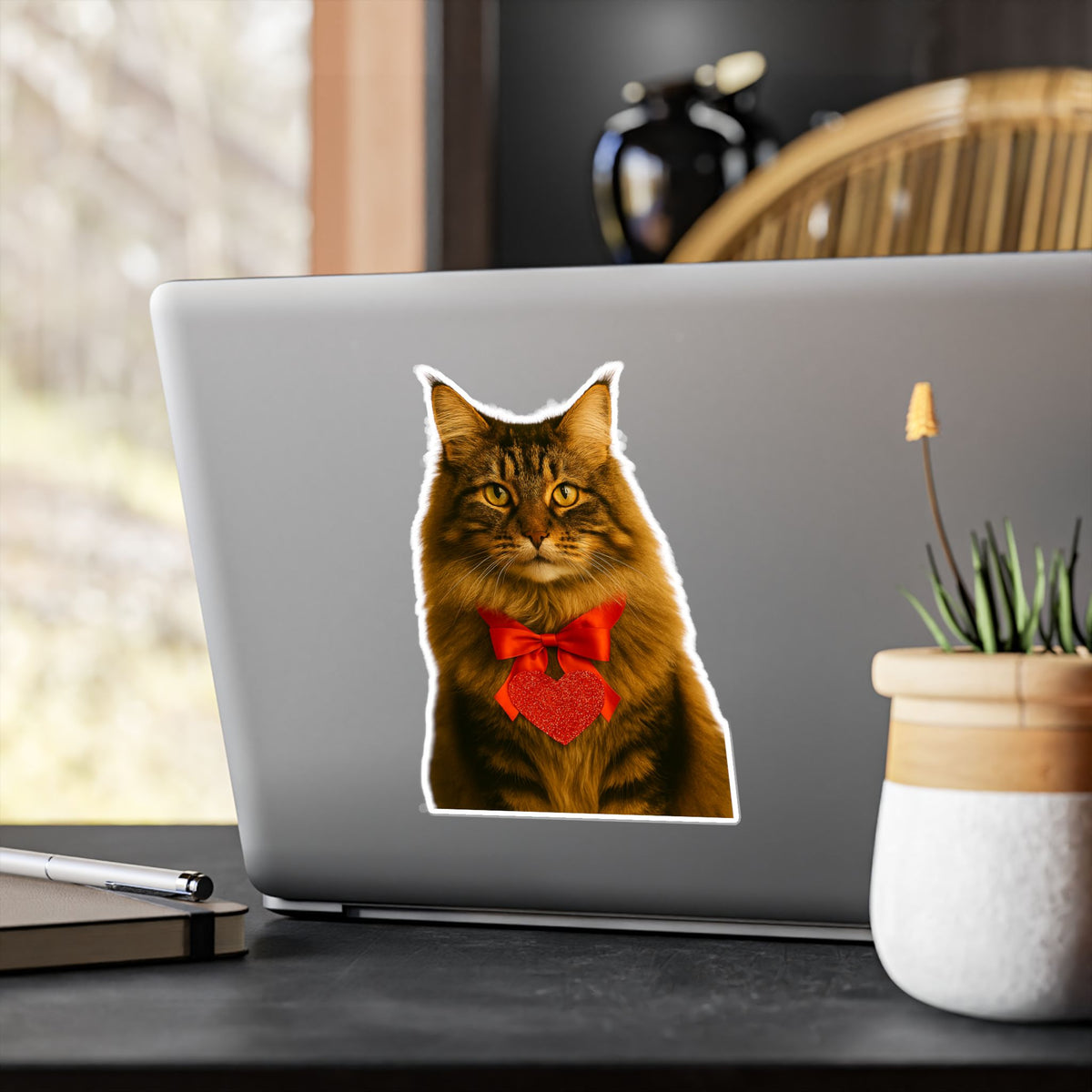 Cupid's Companion Cat Vinyl Decal