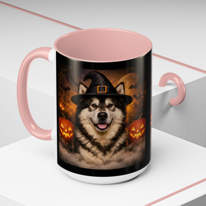 Witch Hat Pack Malamute 2-Tone Coffee Mug