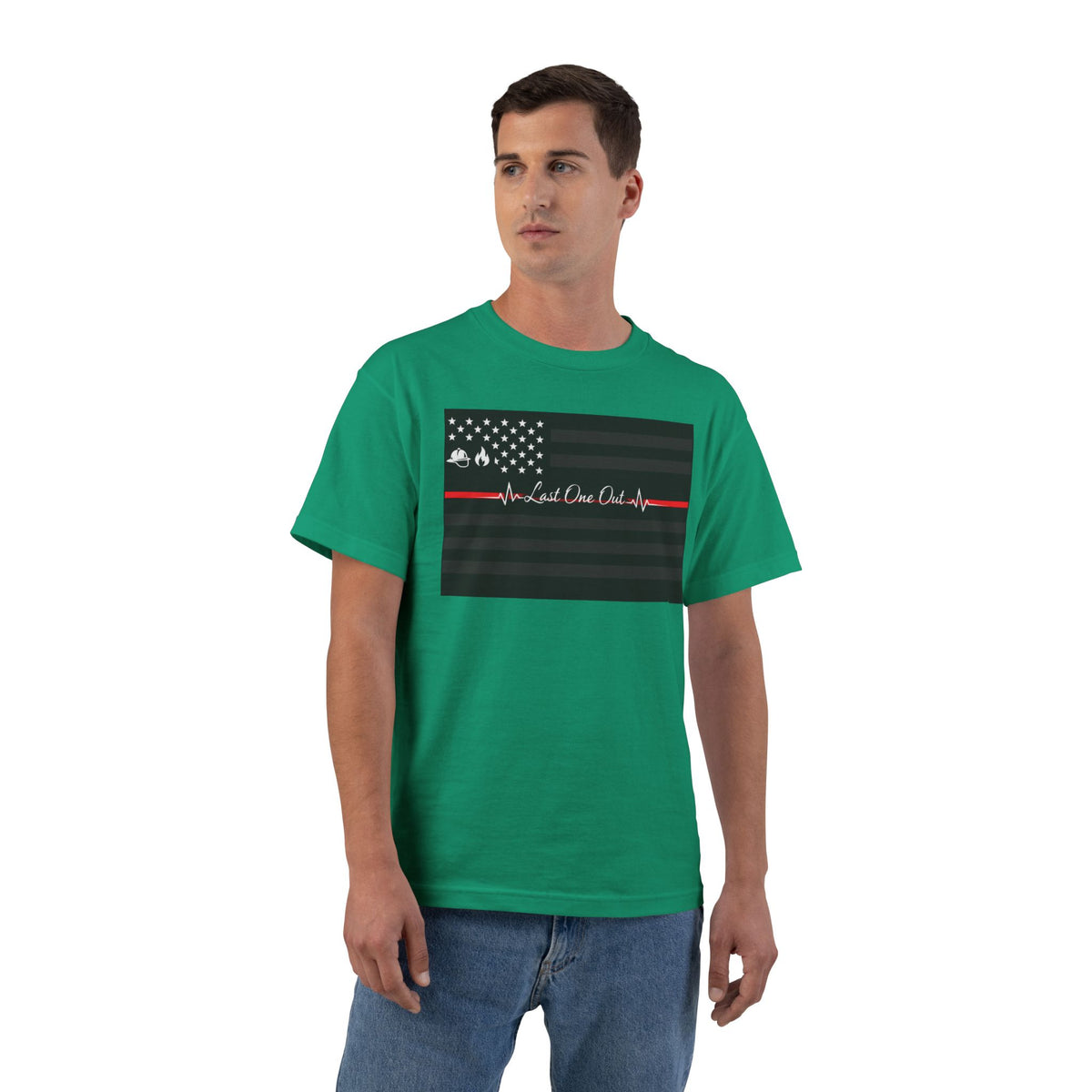 Thin Red Line Men's Short-Sleeve Crewneck Tee