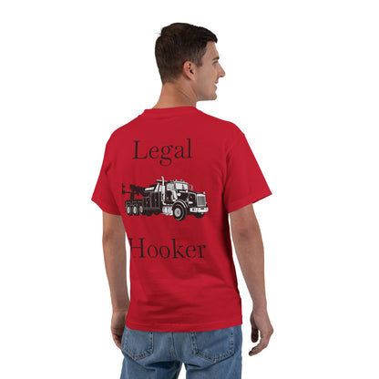Legal H**ker Heavy Tow Truck Men's Short-Sleeve Crewneck Tee