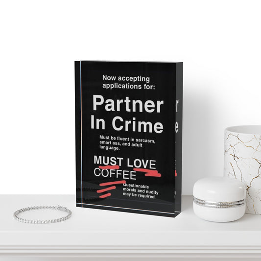 Partner In Crime Acrylic Photo Block