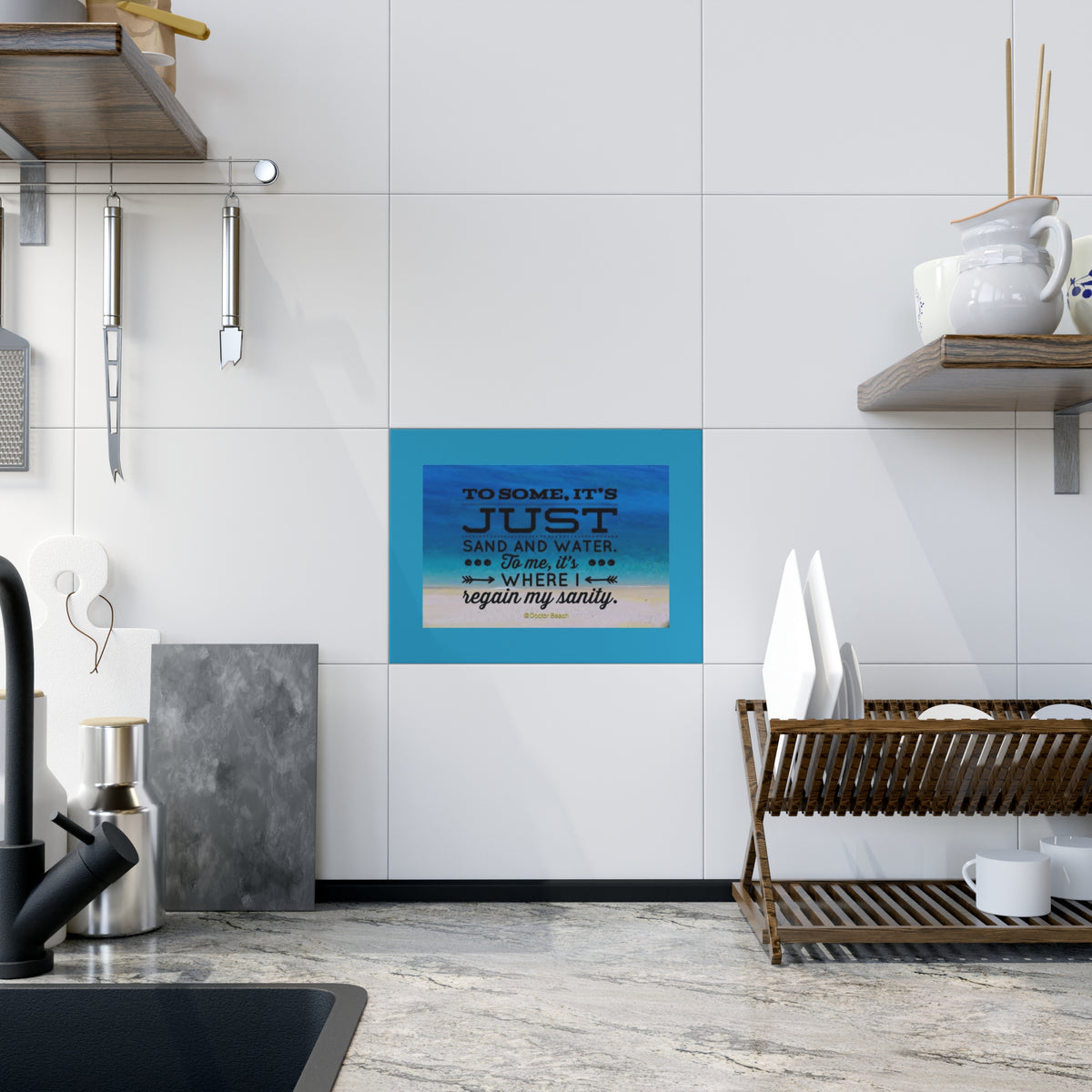 Dr. Beach Ceramic Photo Tile