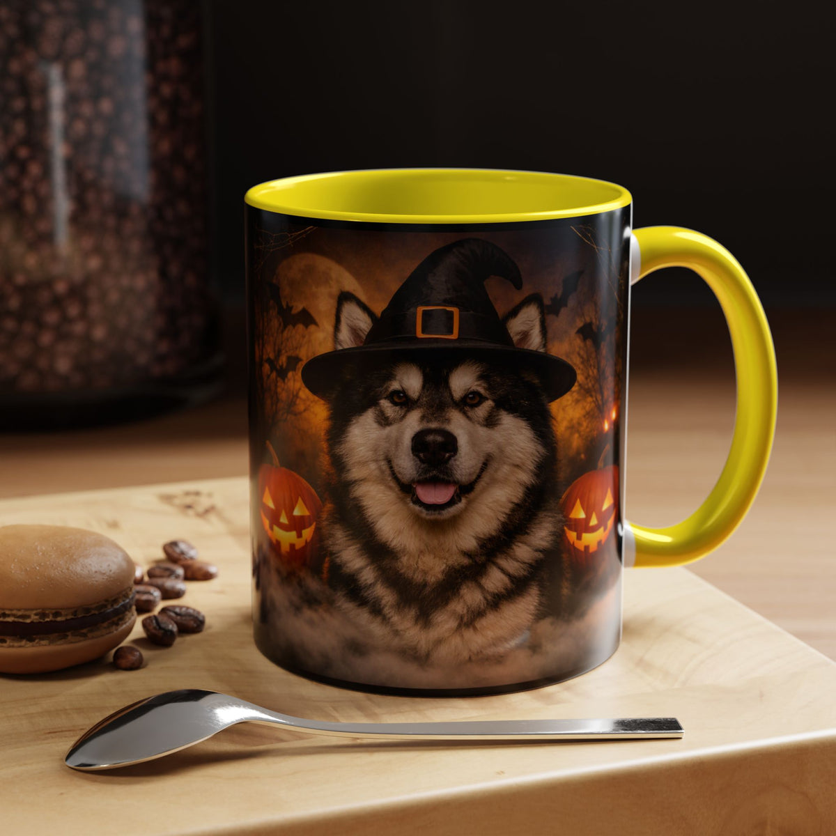 Witch Hat Pack Malamute 2-Tone Coffee Mug