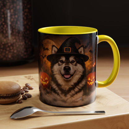 Witch Hat Pack Malamute 2-Tone Coffee Mug