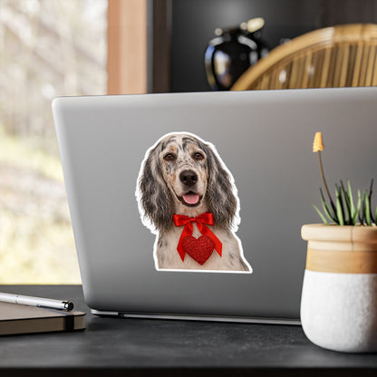 Cupid's Companion English Setter Vinyl Decal