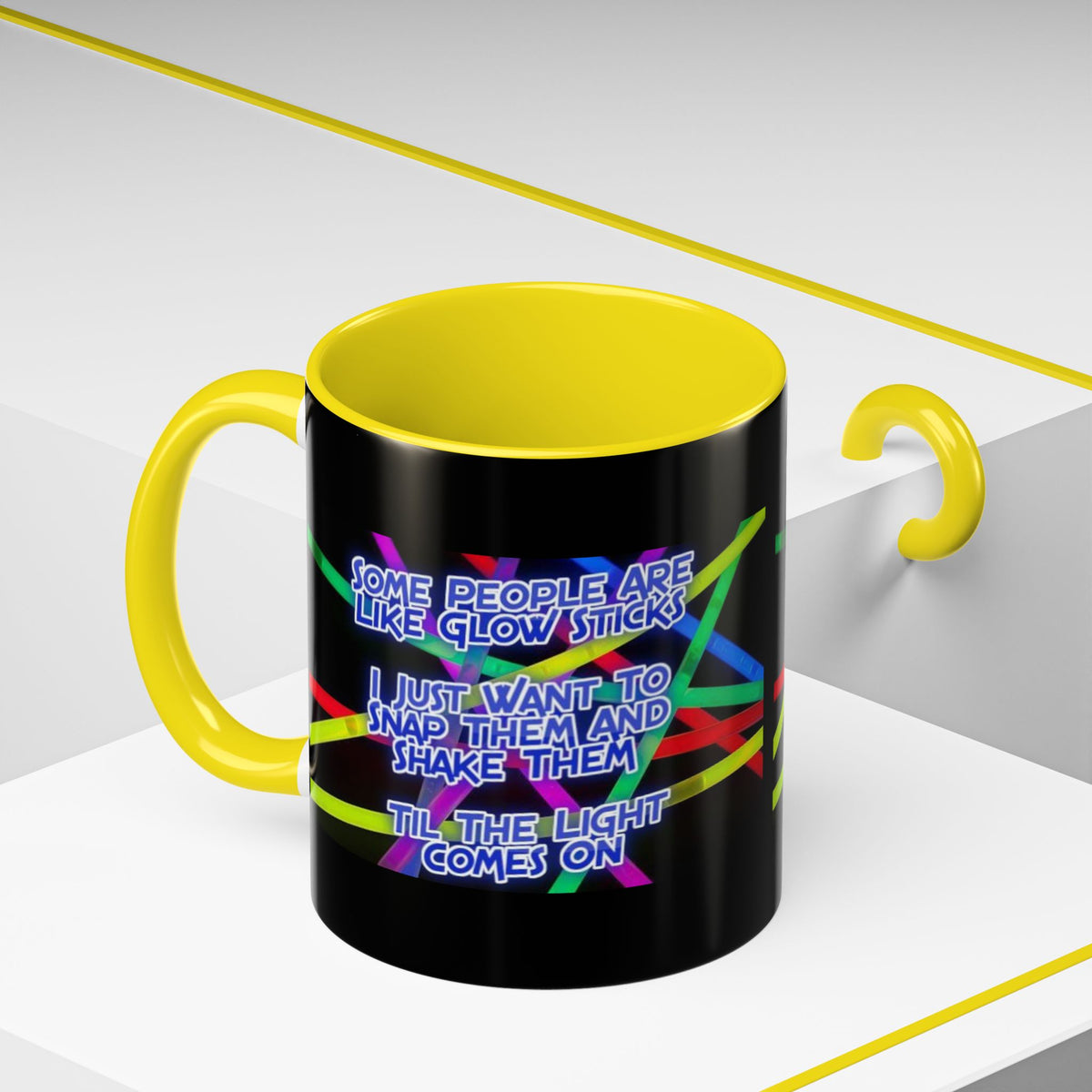 Glow Sticks 2-Tone Coffee Mug