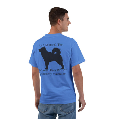 Matter Of Fact Malamute Men's Short-Sleeve Crewneck Tee