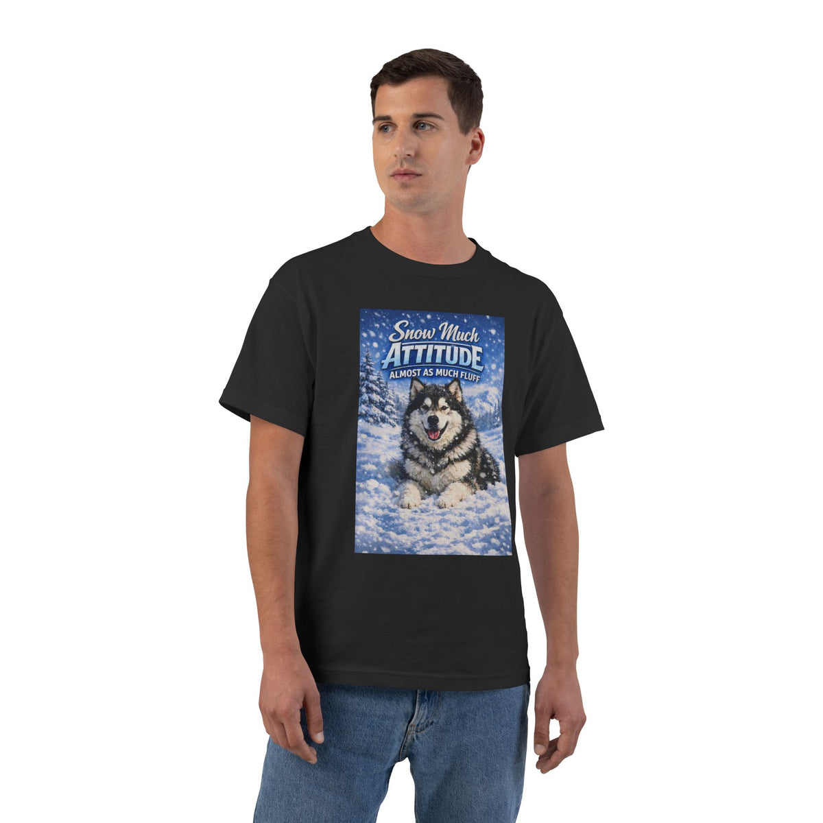 Snow Much Attitude Men's Short-Sleeve Crewneck Tee