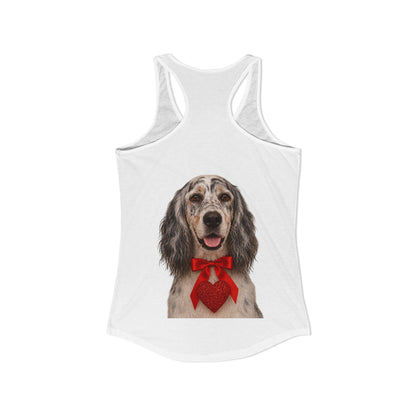 Cupid's Companion English Setter Women's Racerback Tank