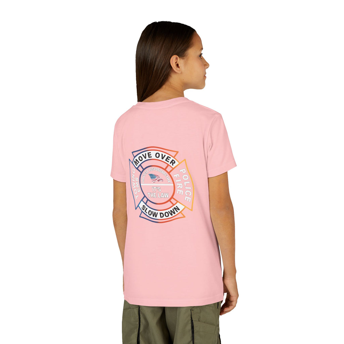 Let First Responders Live Youth Unisex Short Sleeve Crewneck Tee