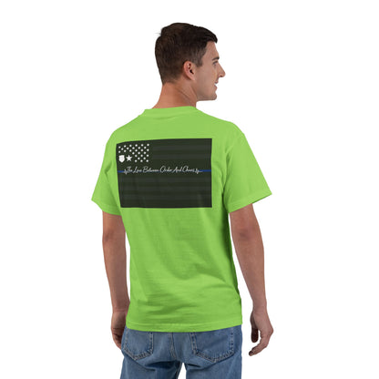 Thin Blue Line Men's Short-Sleeve Crewneck Tee