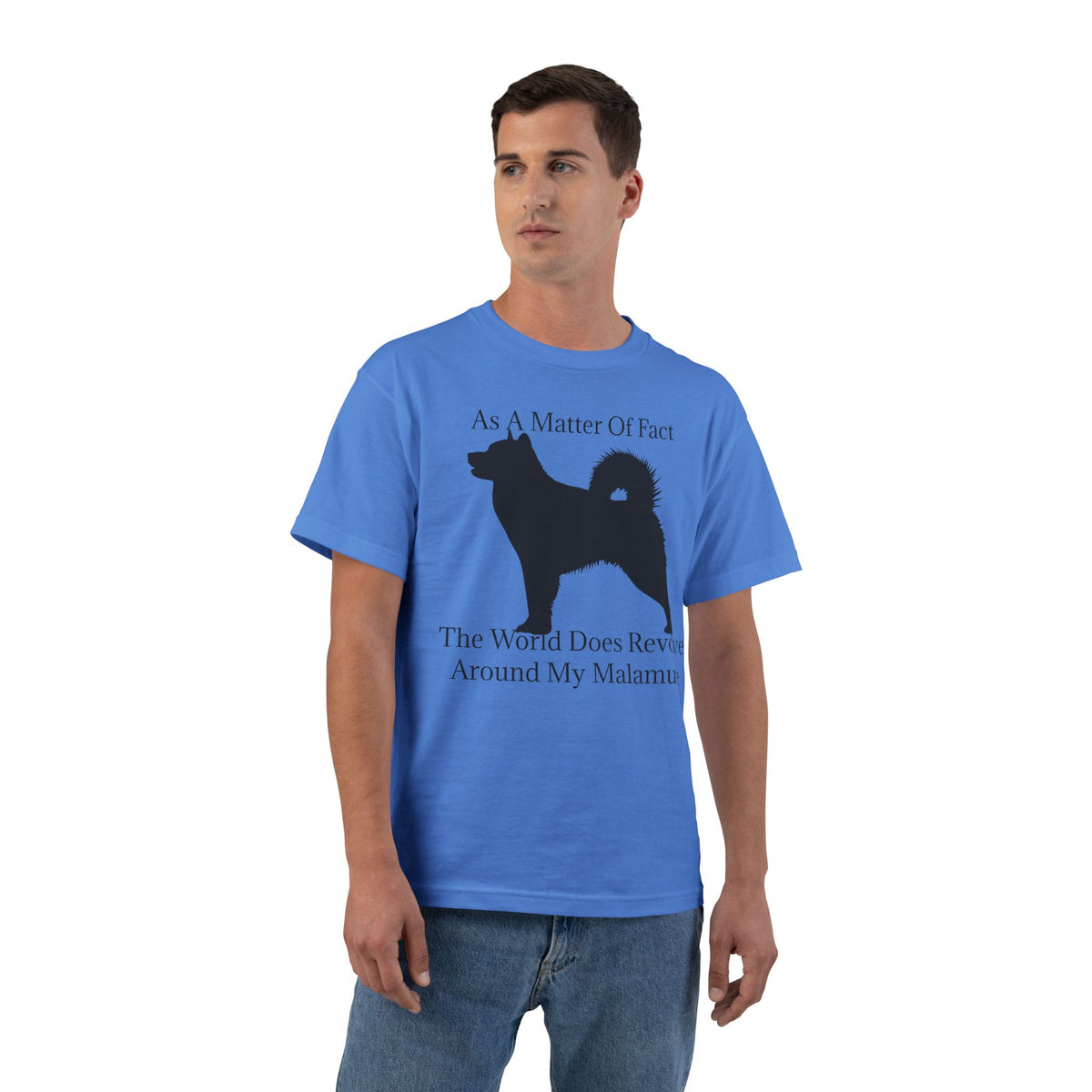 Matter Of Fact Malamute Men's Short-Sleeve Crewneck Tee