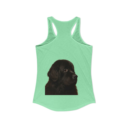Newfie Head Women's Racerback Tank