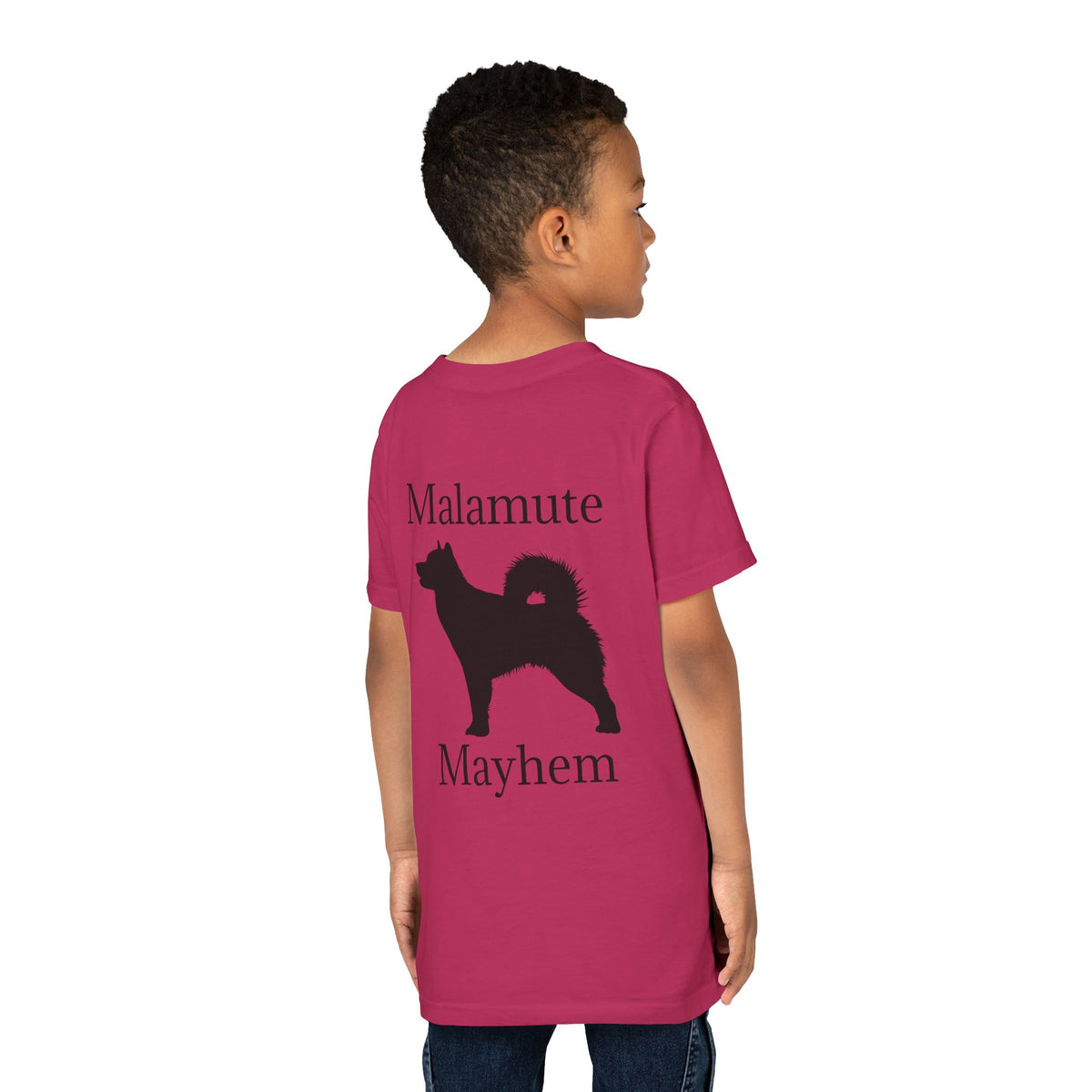 Malamute Mayhem Youth Unisex Short Sleeve Crewneck Tee