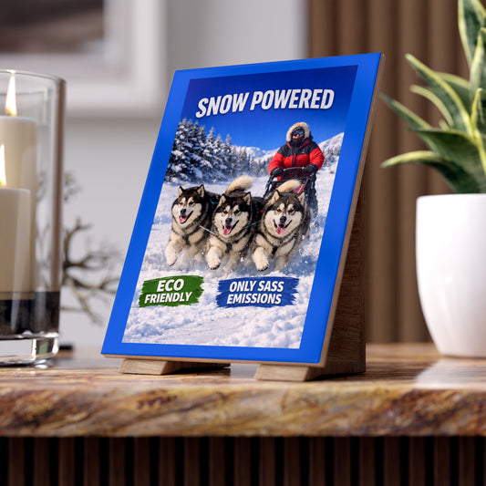 Snow Powered Ceramic Photo Tile
