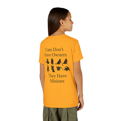 Cat Minions Youth Unisex Short Sleeve Crewneck Tee