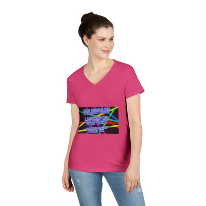 Glow Sticks Women's V-Neck Tee