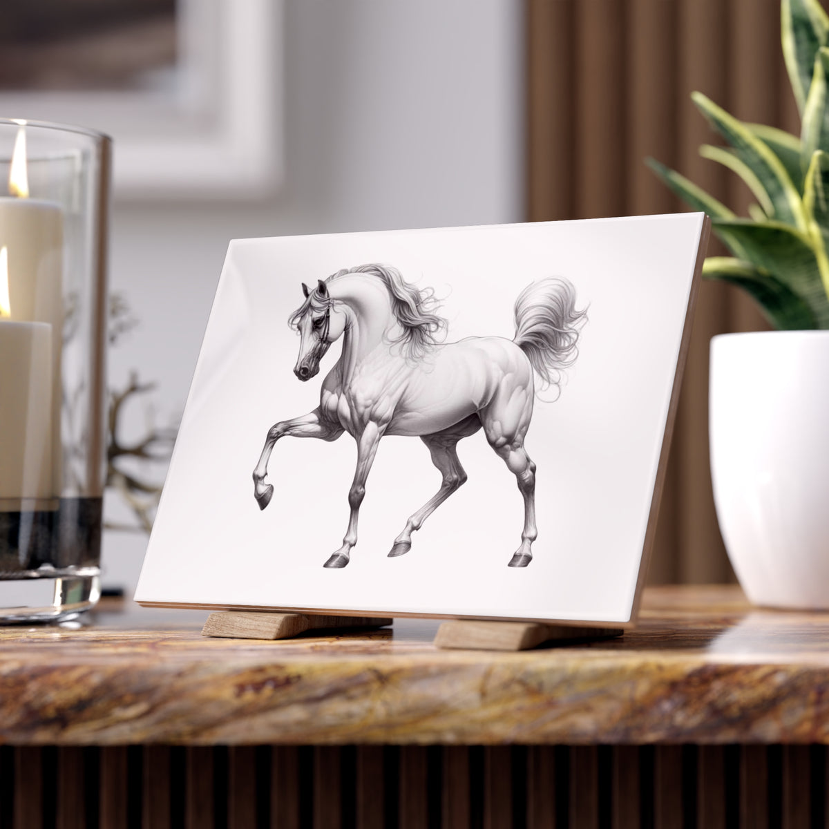 Fancy Pants Ceramic Photo Tile